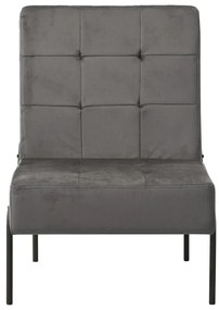 325771 vidaXL Scaun de relaxare, gri închis, 65x79x87 cm, catifea