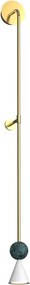 Aplica de perete LED modern Art Deco Bingo malachit