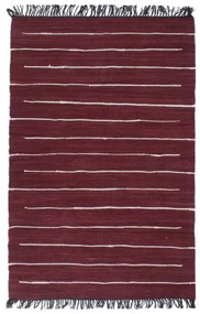 Covor Chindi tesut manual, visiniu, 160 x 230 cm, bumbac Burgundy, 160 x 230 cm