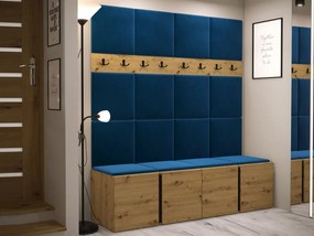 Mobilier Hol Timothy V (Stejar artisan + Stejar artisan + Negru) (Manila 26). 1059932