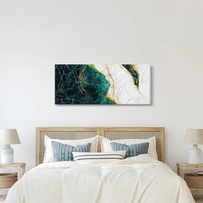Tablou - Marmură turcoaz (120x50 cm)