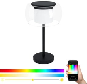 Eglo 99024 - Lampă de masă LED RGB reglabilă BRIAGLIA-C LED/15W/230V
