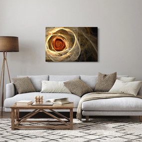 Tablou - Trandafiri abstracți în culori aprinse (90x60 cm)