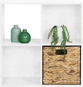 Raft PRETO, alb, PAL, 60x28x60 cm