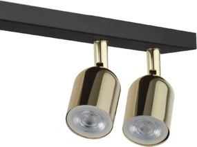 LED RGBW Dimmabil spot TOP 4xGU10/6,5W/230V 2700-6500K negru/auriu