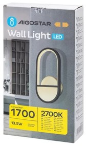 Aplică LED Aigostar LED/13,5W/230V 2700K negru/auriu