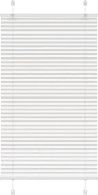 vidaXL Jaluzea plisată alb 80x150 cm Lățime țesătură 79,4cm poliester