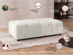 Taburet alb Albane – Ropez