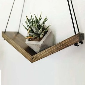 Raft de perete lemn,seria wood Homs 30 x 9 cm,700006