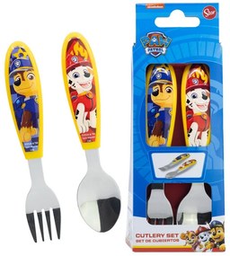 Patrula Cățelușilor Rescue Pups set de tacâmuri ergonomic din metal - 2 piese
