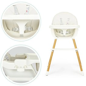 Scaun de hrănire Baby Beige 2in1