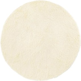 vidaXL Covor shaggy cu pom înalt, NAVARRA, crem, 100x100 cm, poliester