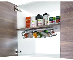 Raft suspendat din oțel inoxidabil pentru condimente Metaltex Swing Swing