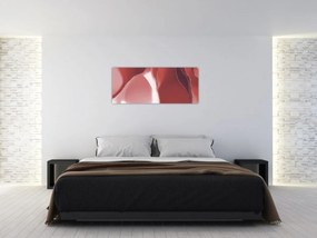 Tablou - Floare abstractă roșie N⁰3 (120x50 cm)