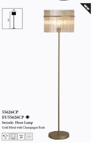 Lampadar/Lampa de podea decorativa Swizzle Champagne