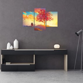 Tablou - casa în deal (90x60 cm)