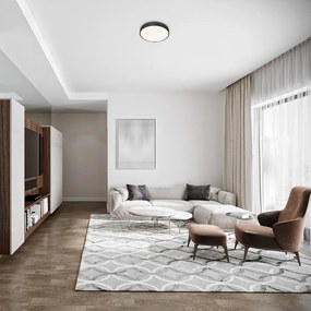 Plafoniera LED design slim Tesia negru 36W