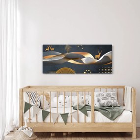 Tablou - Cerb, grafică (120x50 cm)