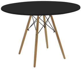 Masa Rotunda Fixa Linda 120 Cm Neagra