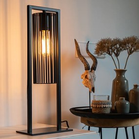 Lampă de masă modernă neagră - Balenco Wazo