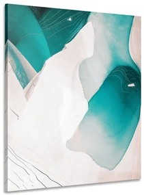 Tablou abstracția lagunei albastre