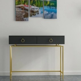 Consola ASTORIA, Gauge Concept, 118x37x92 cm, PAL, negru/auriu
