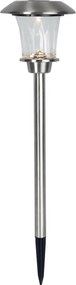 Lampadar LED pentru grădină Star Trading Living, argintiu