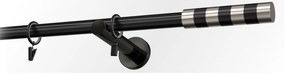 Galerie simpla cilindru inox (CULOARE: Alb, Alege marime: 320 cm)