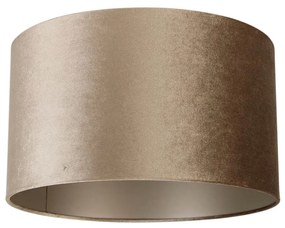 Abajur din catifea taupe 35/35/20