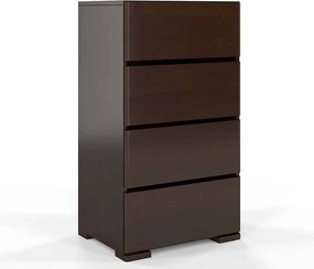 Comodă lemn masiv TerraCraft Pin 4 Sertare, 60 × 45 × 108 cm - Natural
