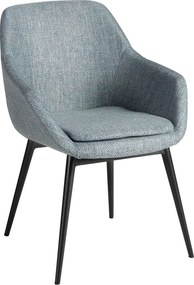 Scaun modern design italian tesatura Gri Albastrui