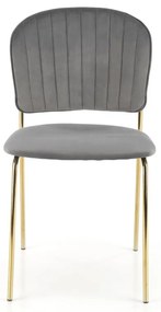 Scaun K499 velvet gri