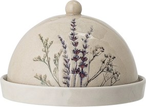 Untieră rotundă din ceramică cu flori de câmp, D15×H10 cm, „Bea"