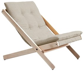 Fotoliu pliabil Karup Design Boogie Raw/Linen Beige