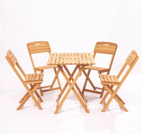 Set grădină masă și scaune (5 kusov) Mackenzie 1 (maro). 1082970