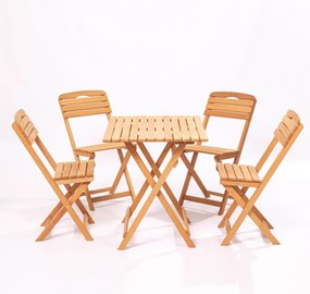 Set masă scaune de grădină (5 buc) Maxwell (maro). 1082970