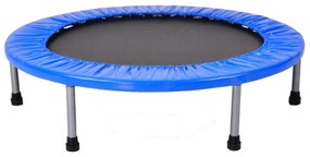 Trambulina copii pentru interior NOVOKIDS™ My First Trampoline, Diametru 96 cm, 38 inch, Maxim 100 kg, 30 de arcuri, Albastru