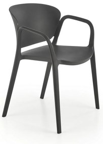 Scaun de bucaterie Layne, negru