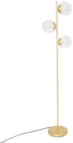 Lampă de podea cu bile aurii COL, înălțime 162 cm.