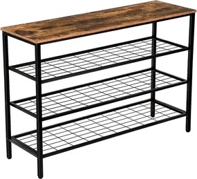 Pantofar din lemn-metal, seria A-620, homs,100x30x68 cm