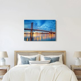 Tablou - Podul Benjamin Franklin, Philadelphia (90x60 cm)