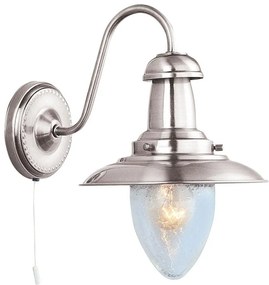 Aplica de perete stil industrial vintage Fisherman II argintiu satinat