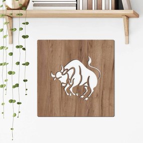 DUBLEZ | Tablou din lemn deasupra patului - Zodia Taur