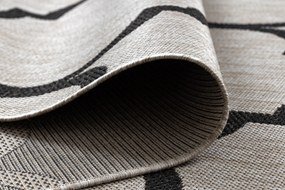 Covor sisal Floorlux 20608 marocani trellis argintiu si negru - SECUNDAR-COTATI PRODUSUL