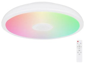 Corp de iluminat LED RGB pentru baie cu difuzor RAFFY LED/18W/230V IP44 Globo + telecomandă