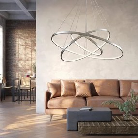 Lustră LED pe cablu LEA LED/60W/230V 4000K d. 80 cm crom