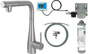 Eridan Baterie pentru bucătărie, cu kit de filtrare a apei, cu pipă extractibilă BREFF75M