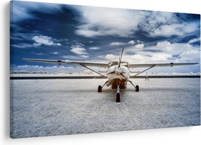 Tablou cu aeroplan cu motor (90x60 cm)