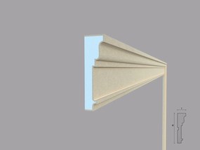 Ancadrament fereastra exterior FP125 dimensiuni 130x36x2000mm