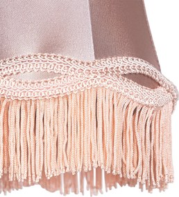 Abajur din material textil cu clește roz 12 cm - Granny